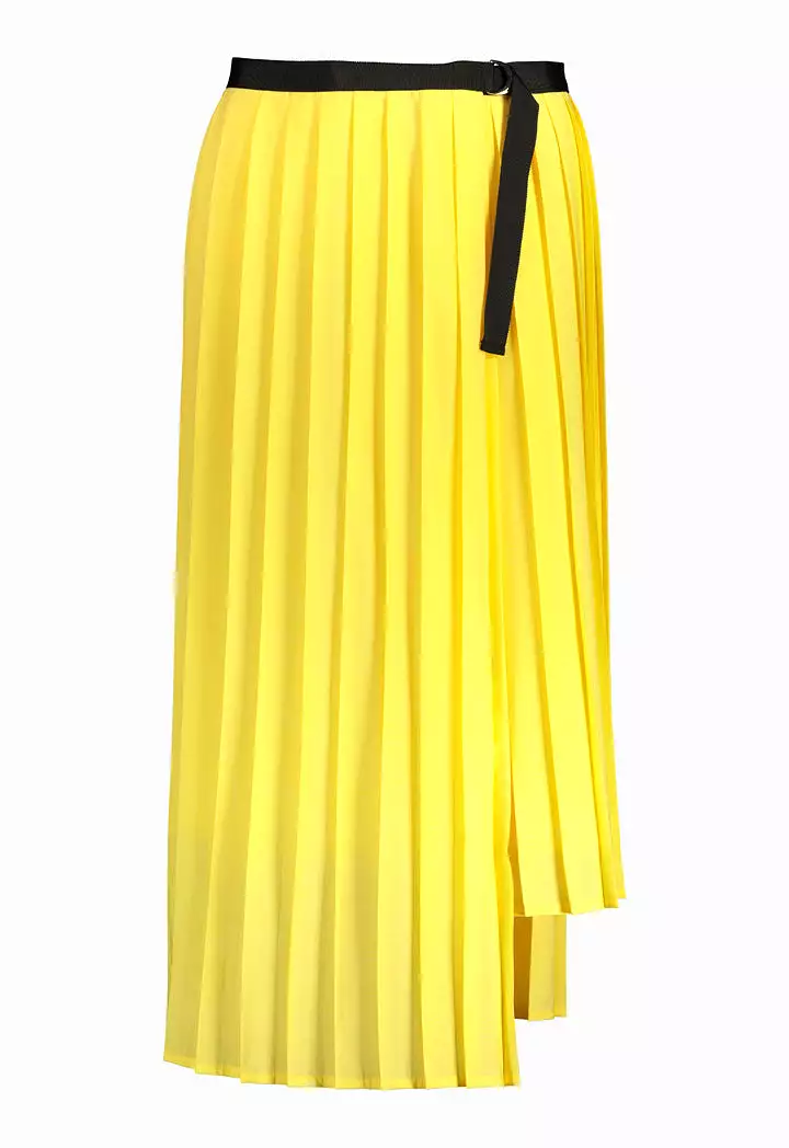 Wrap Around Pleated Skirt