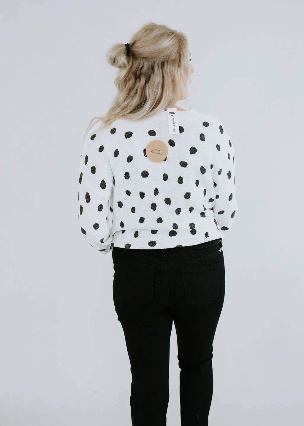 You Dot The Look Textured Sweater FINAL SALE