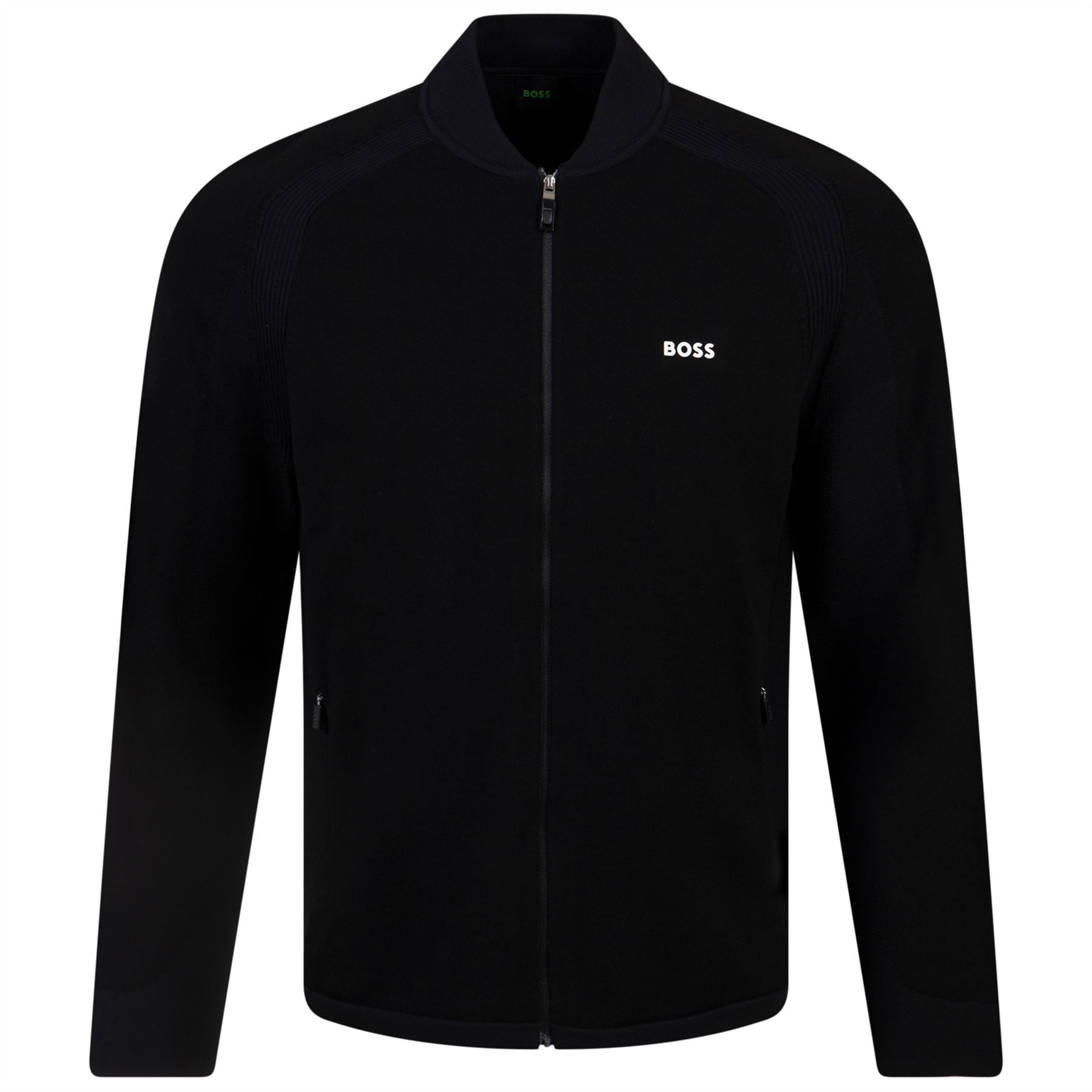 Zarlin Full Zip Regular Fit Mid Layer Black - W23